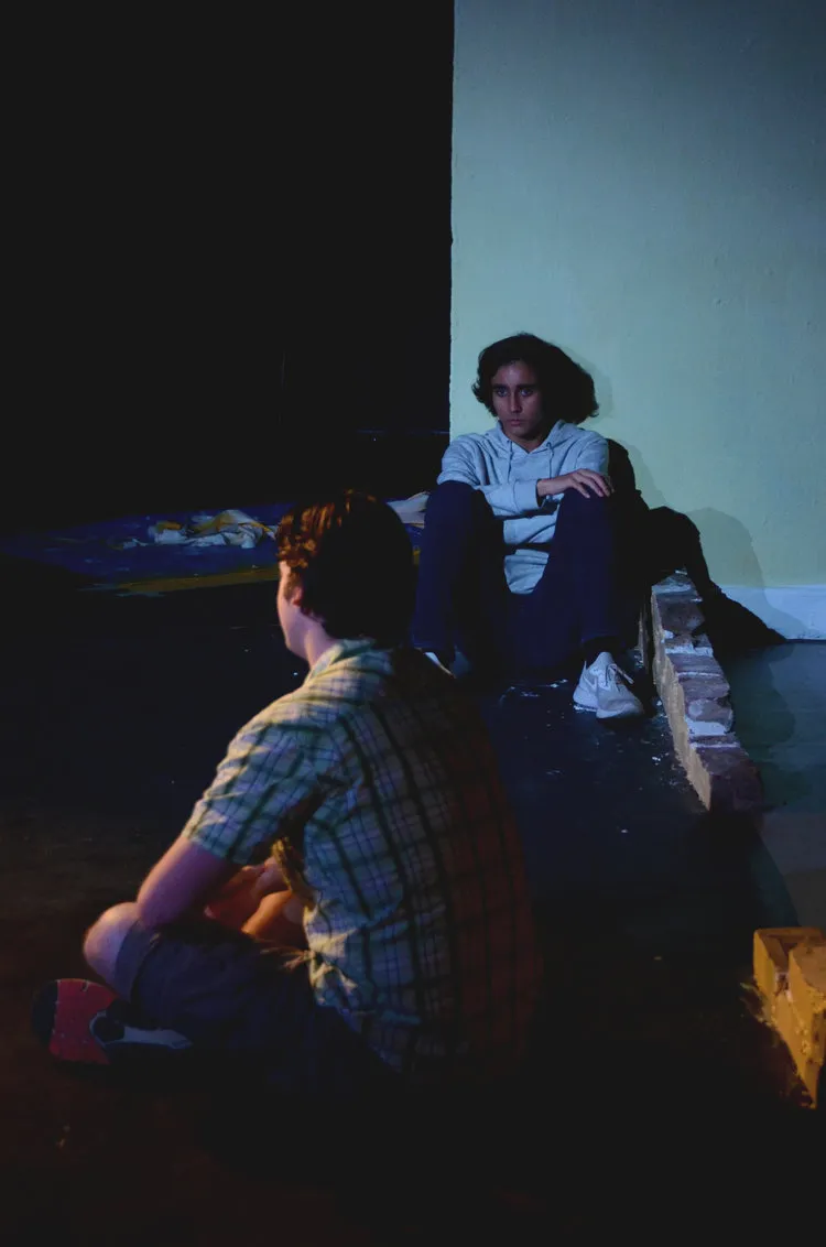 Production photograph from A Bright New Boise (2019)
