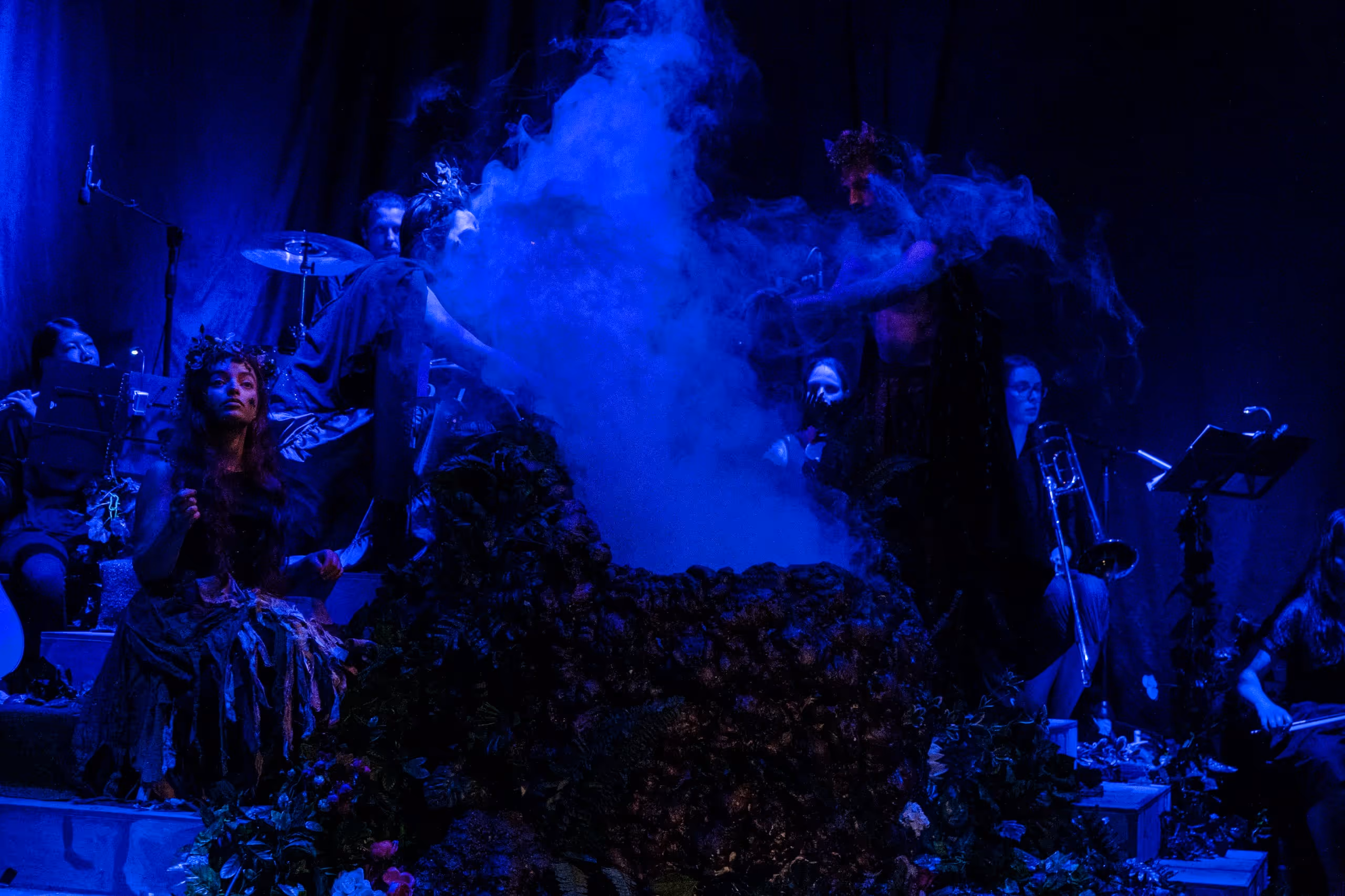 Production still from Macbeth (2020), directed by Lincoln Gidney